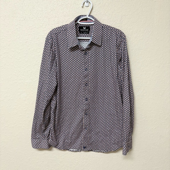 Buttercloth Shirt Mens Regular Fit Button Up Long Sleeve Polo Size XL Printed - Picture 1 of 6